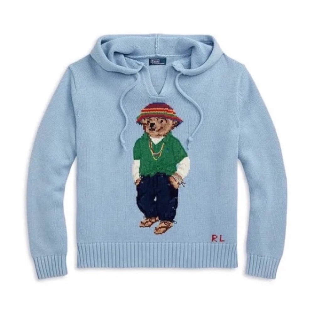Polo Ralph Lauren teddy bear hoodie sweater